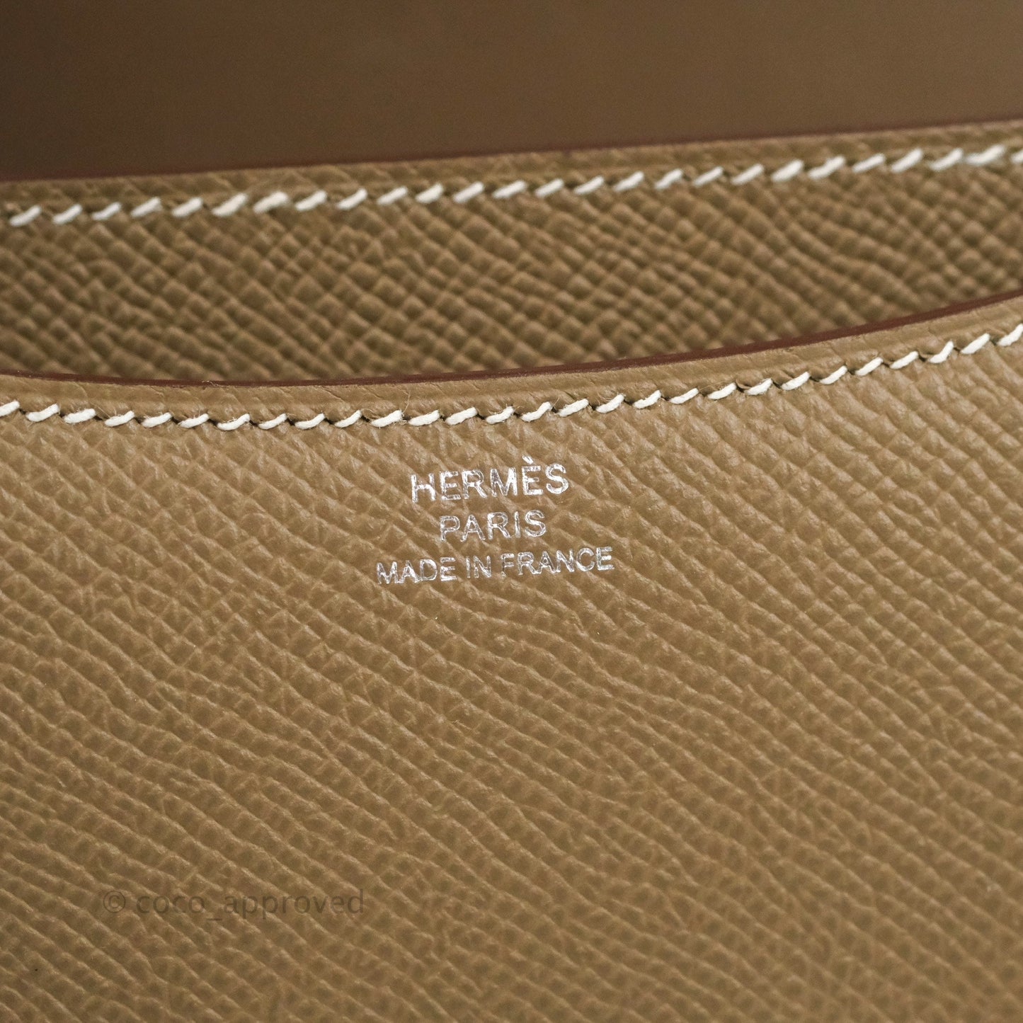 Hermès Constance Mini 18cm Etoupe Epsom Palladium Hardware