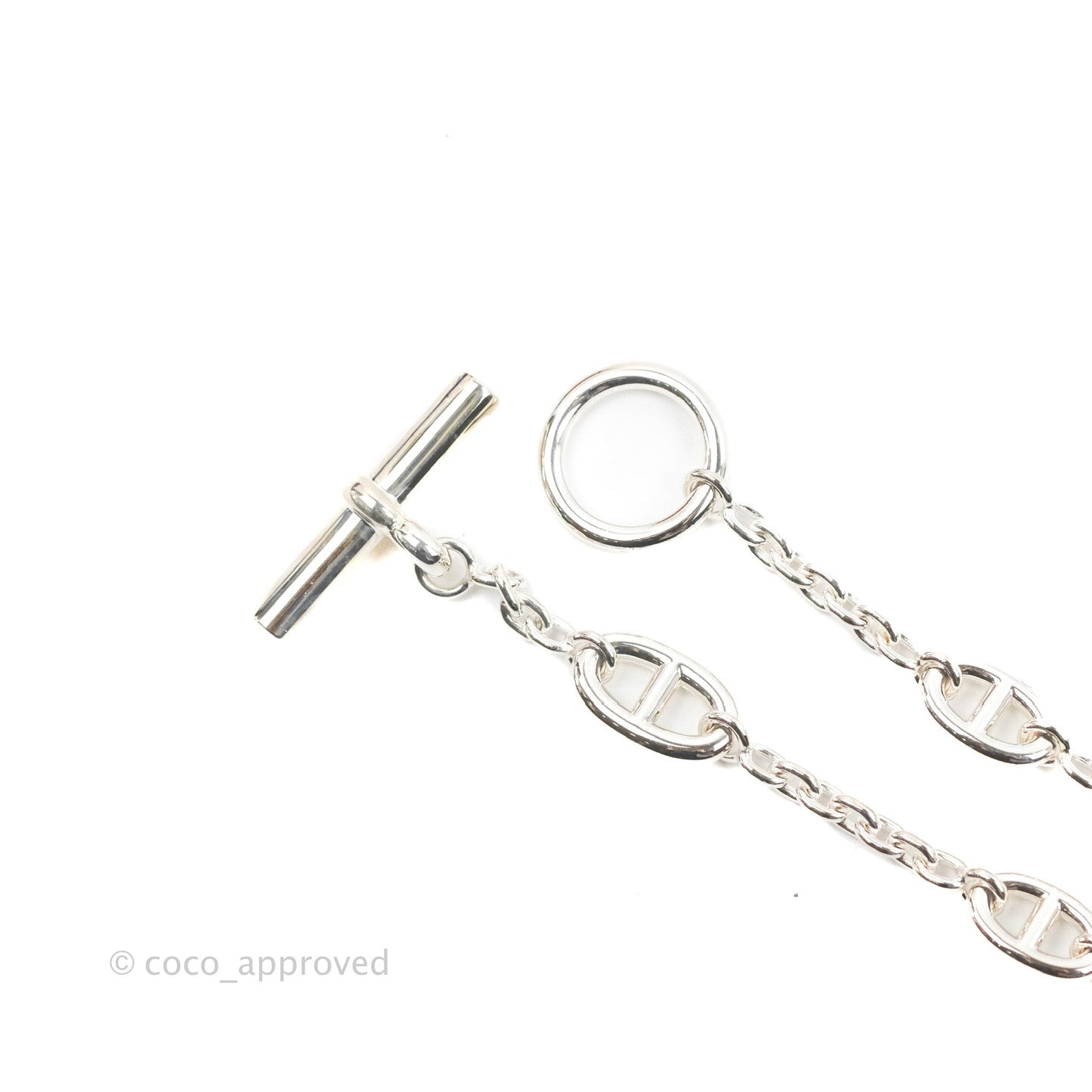 Hermès Farandole Long Necklace Palladium Hardware