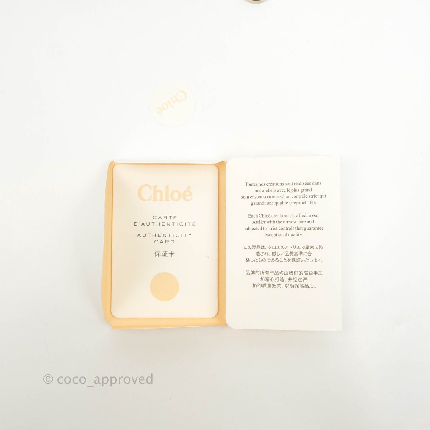 Chloé Mini Faye Backpack Ivory White Calfskin