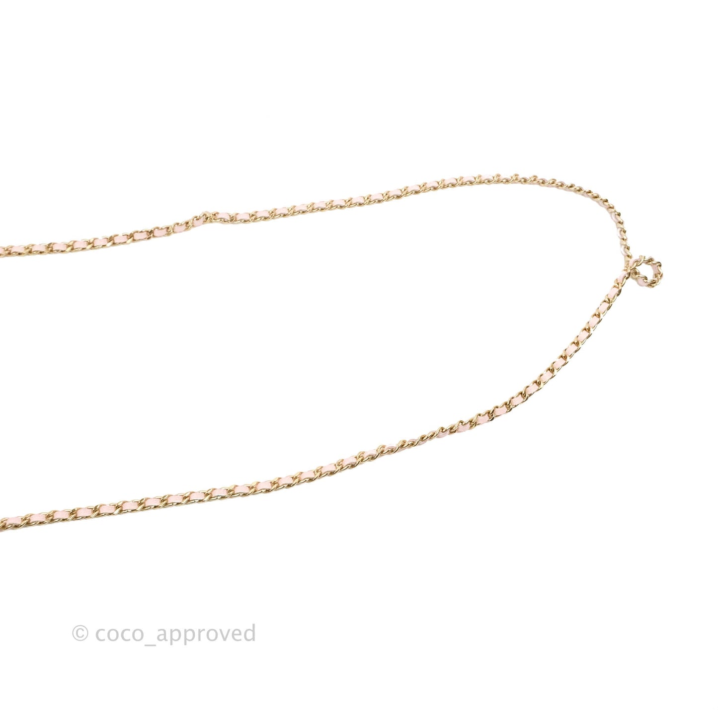 Chanel Quilted Classic Wallet on Chain WOC Light Pink Caviar Gold Hardware 22S