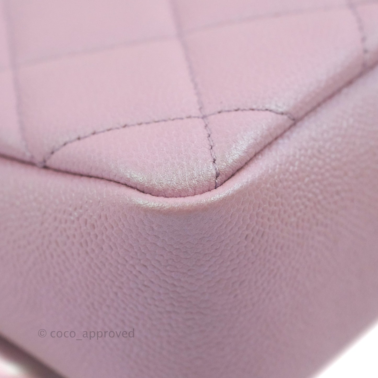 Chanel Quilted My Perfect Mini Iridescent Lilac Caviar Aged Gold Hardware 21K