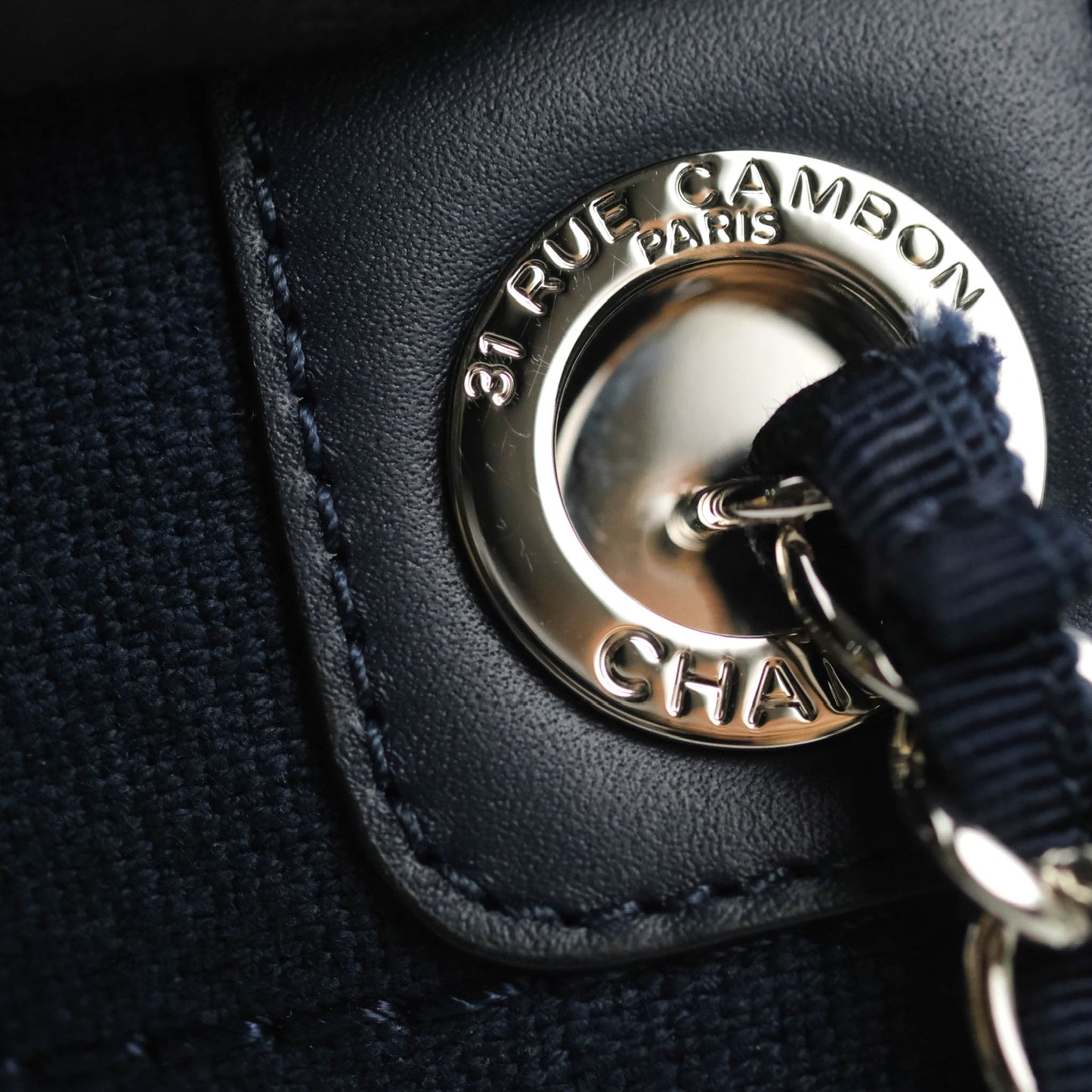 Chanel Canvas Deauville Medium Navy