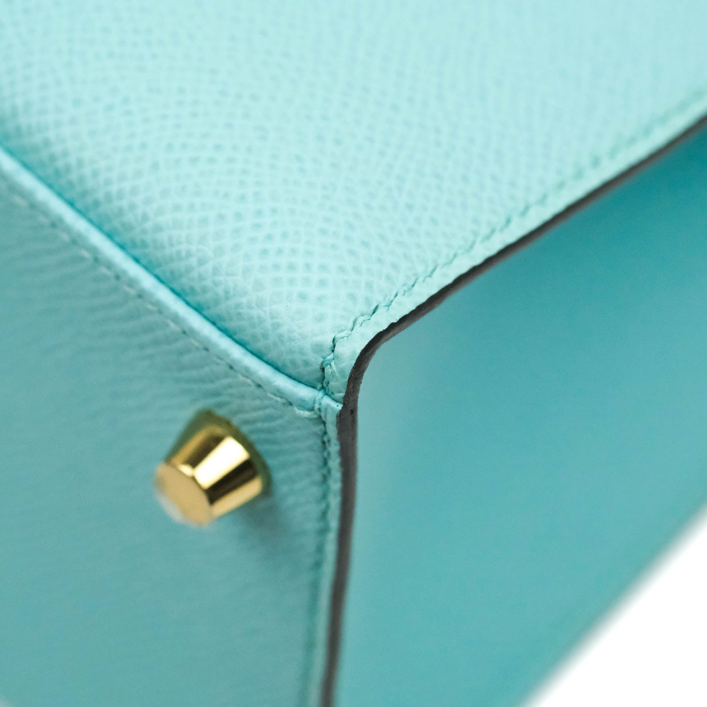 Hermès Sellier Kelly 28 Veau Epsom Bleu Atoll Gold Hardware