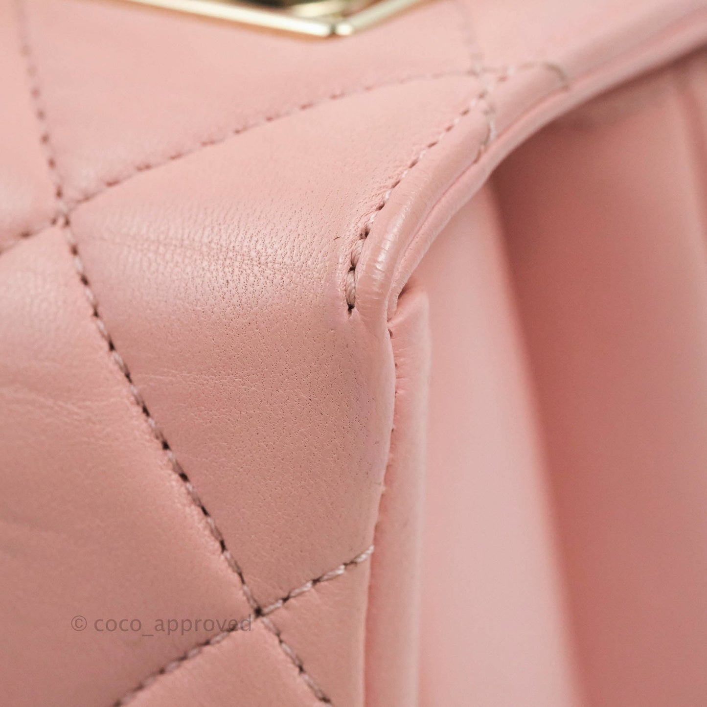 Chanel Small Trendy CC Pink Lambskin Gold Hardware