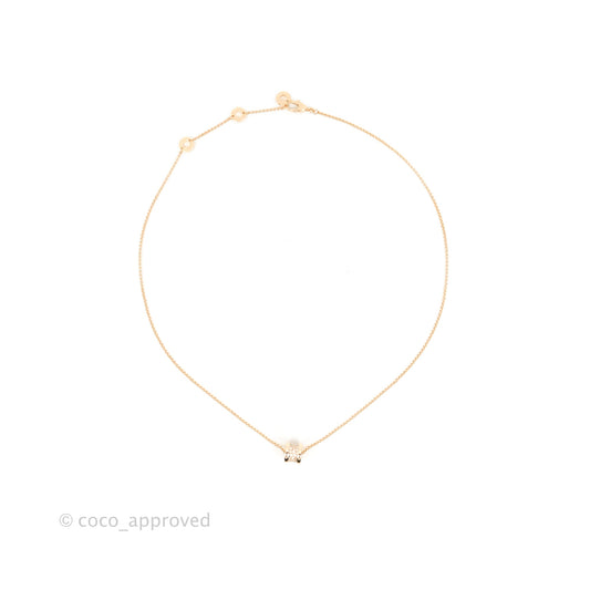 Bvlgari Mini Zero1 18K Rose Gold and Diamond Necklace