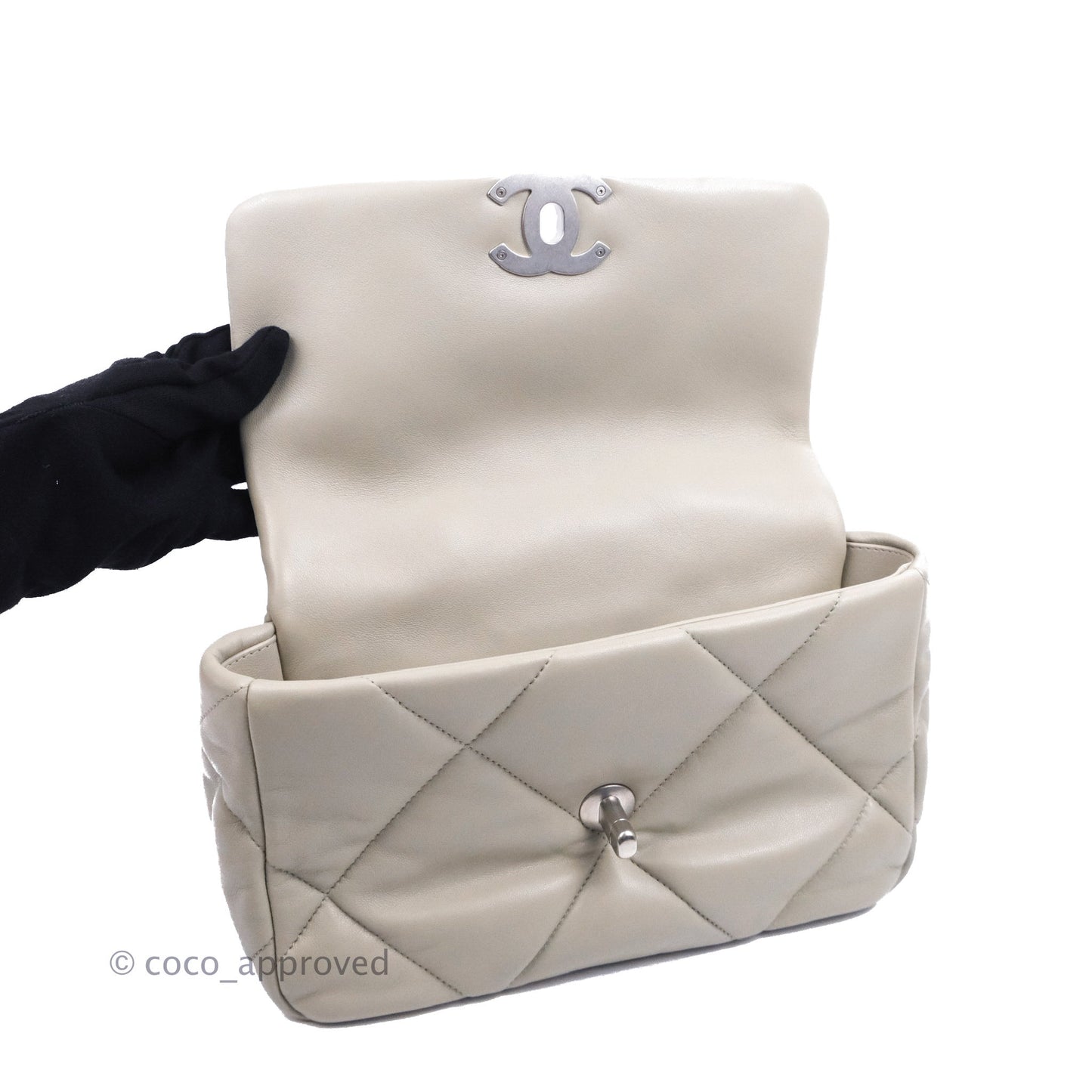 Chanel 19 Small Grey Mixed Hardware 22C