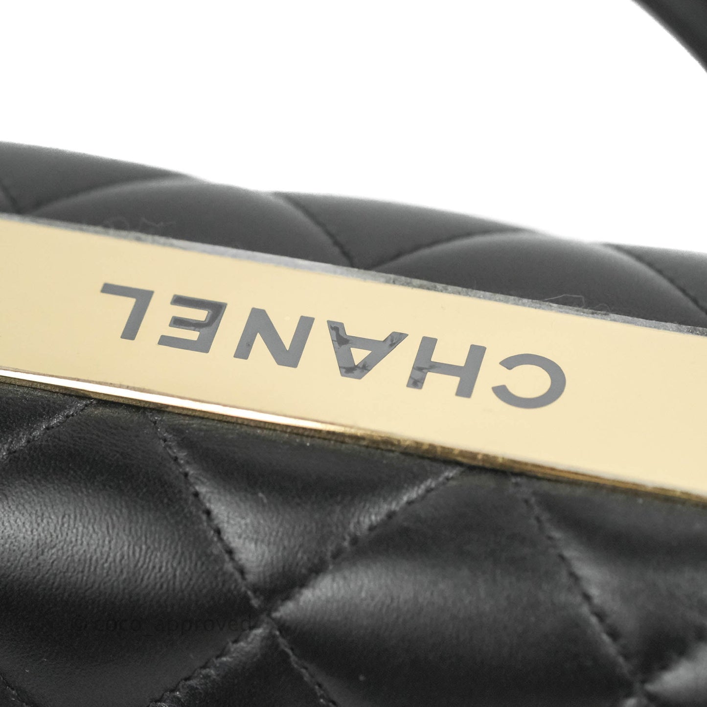 Chanel Small Trendy CC Black Lambskin Gold Hardware