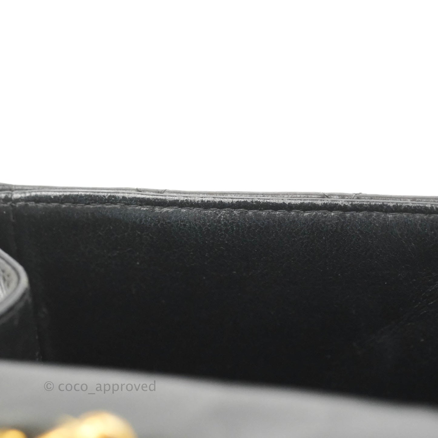 Chanel Vintage Jumbo Single Flap Black Lambskin 24K Gold Hardware
