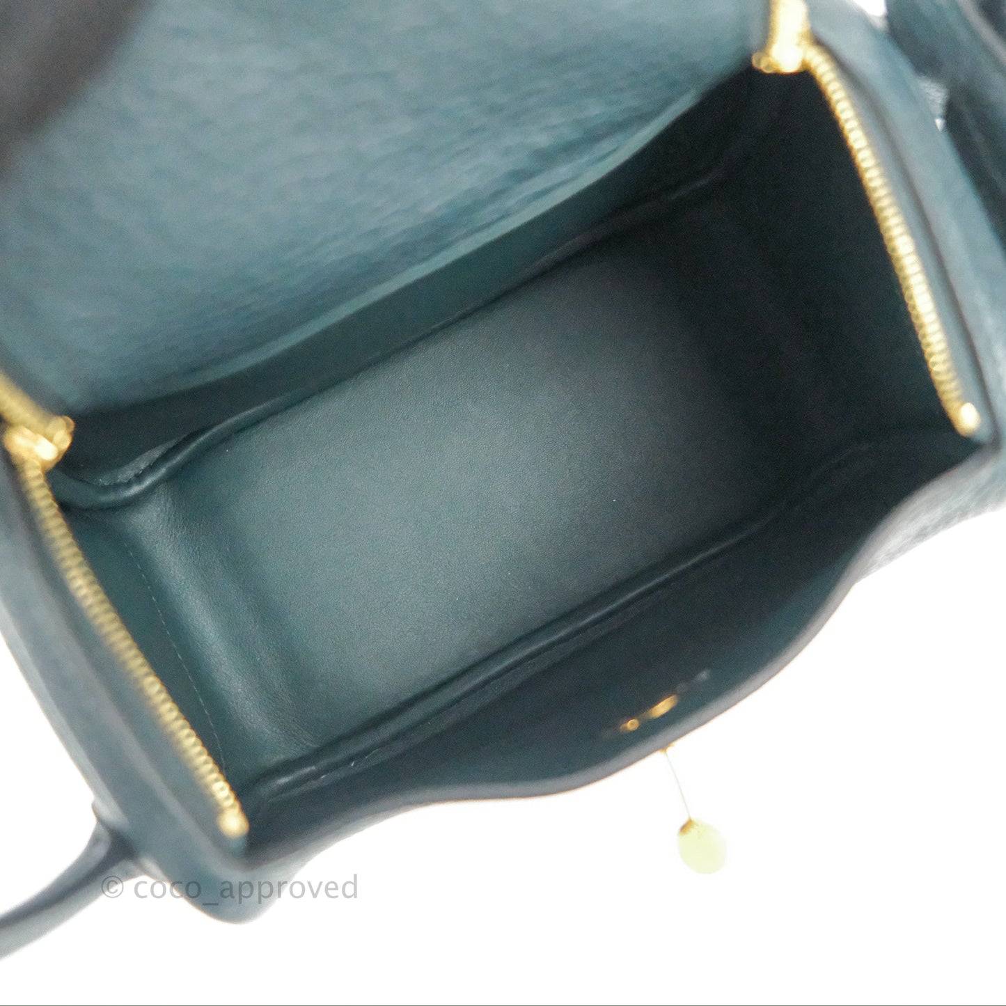 Hermès Mini Lindy 20 Vert Cypres Clemence Gold Hardware
