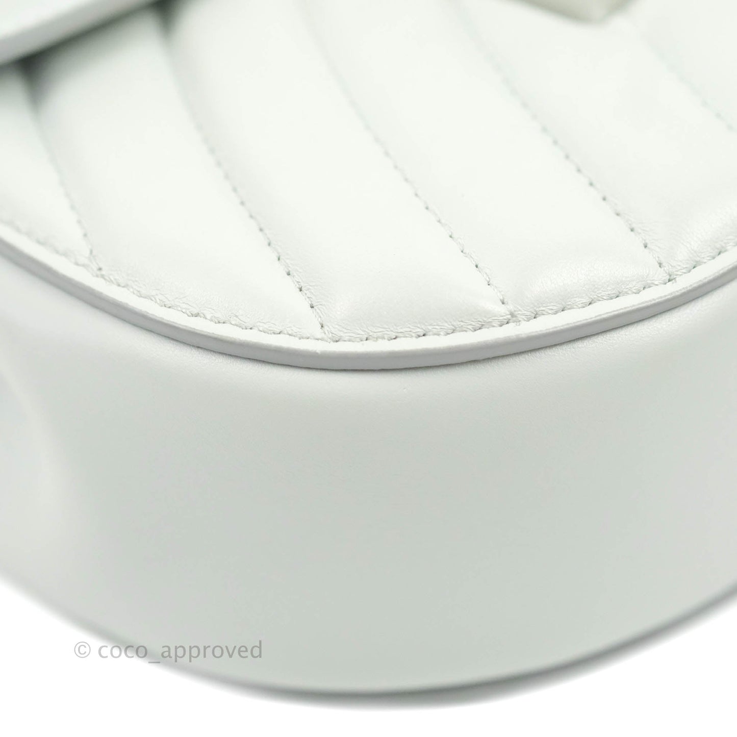 Chloe Quilted Mini Drew Bijou Crossbody Bag Airy Grey Smooth Calfskin Silver Hardware