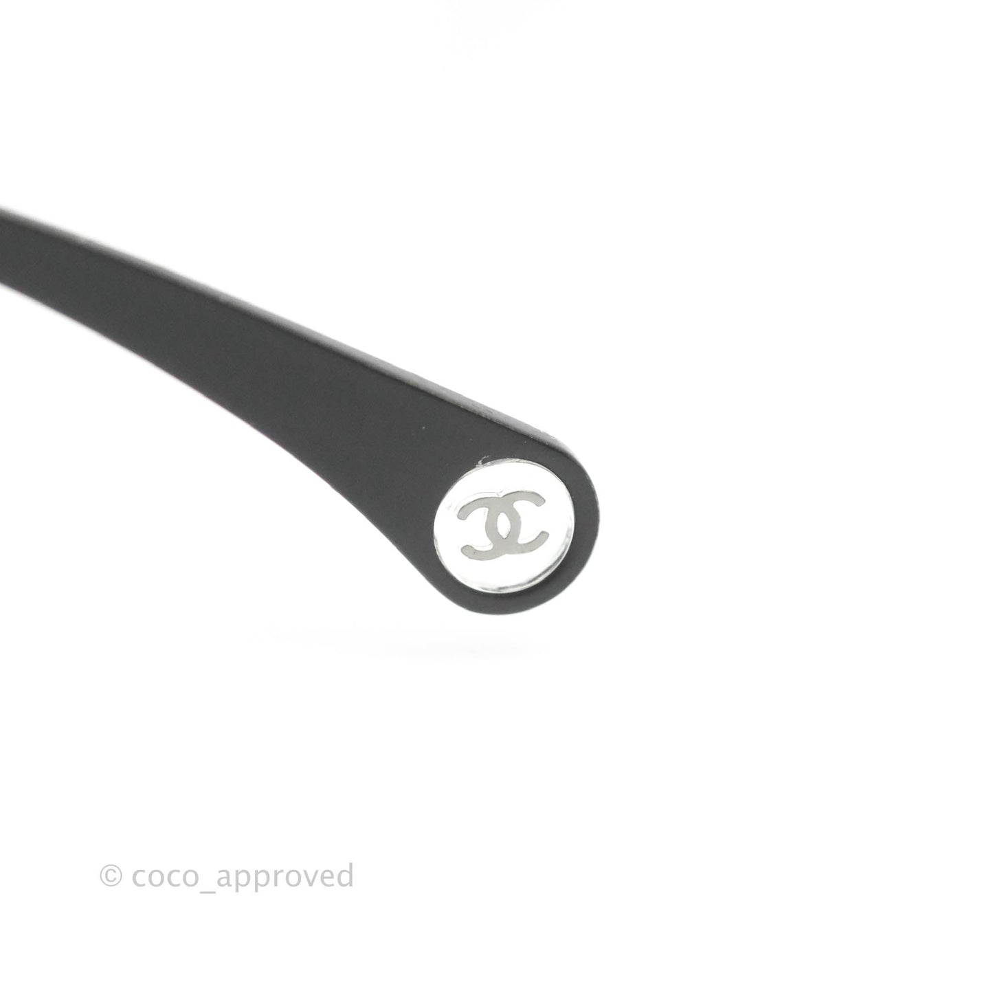 Chanel 4262 Butterfly Black Metal Sunglasses with Pearl Strap