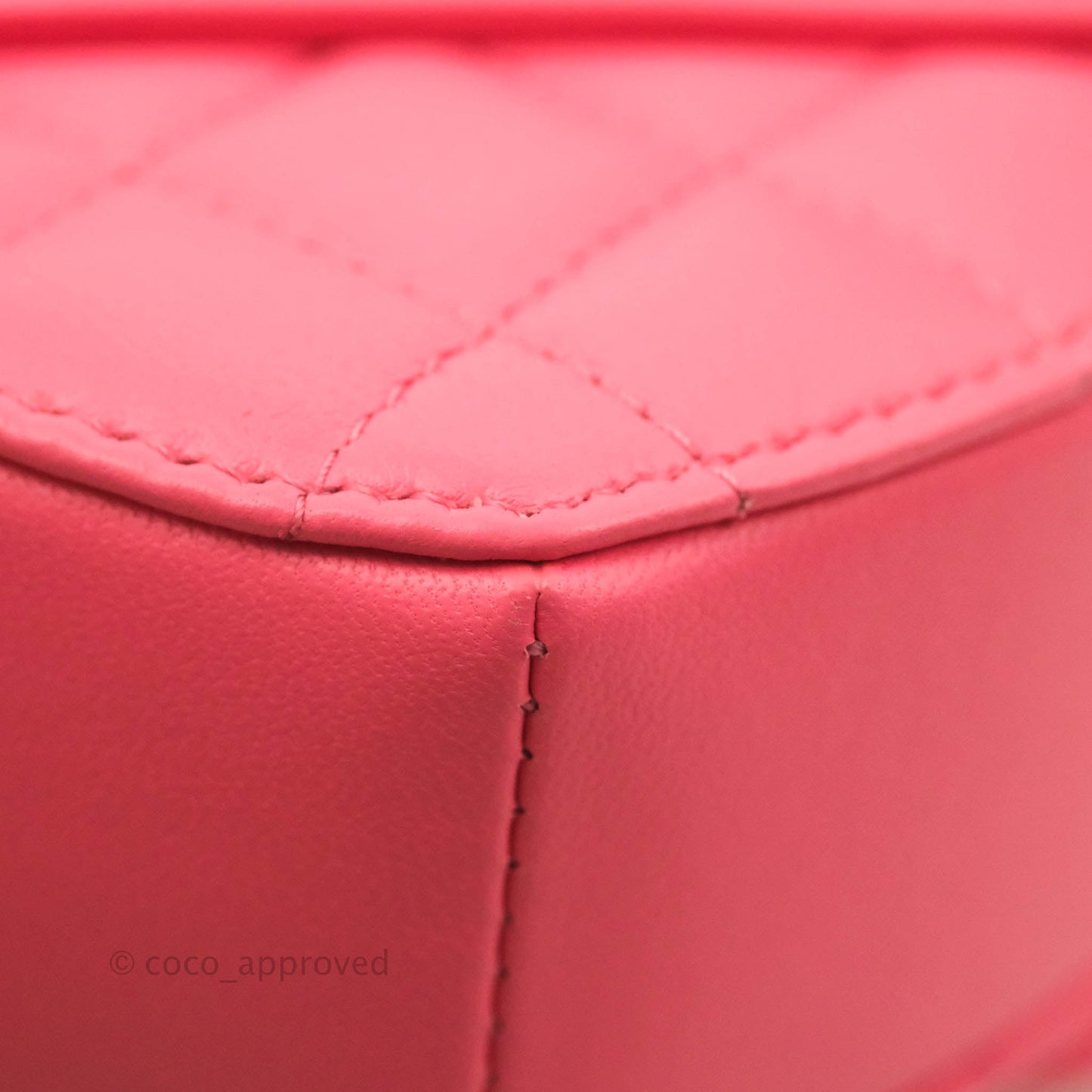Chanel Mini Heart Belt Bag Pink Lambskin Gold Hardware 22S