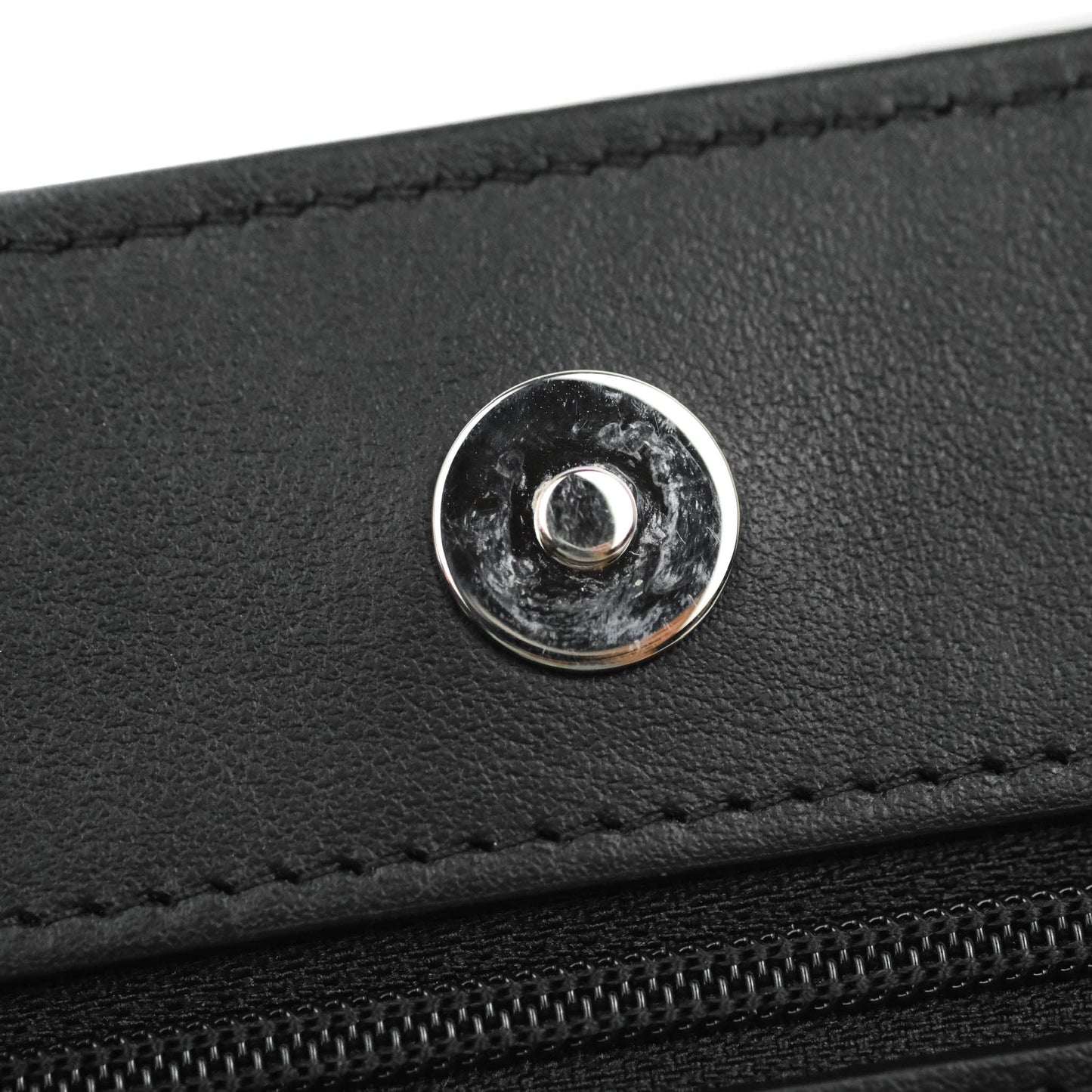 Chanel Camellia Wallet on Chain WOC Black Calfskin Silver Hardware