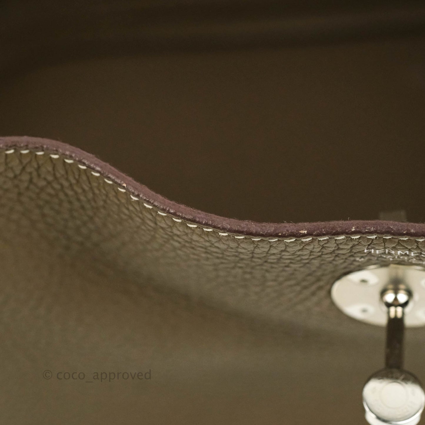 Hermès Lindy 26 Taurillon Clemence Etoupe Palladium Hardware