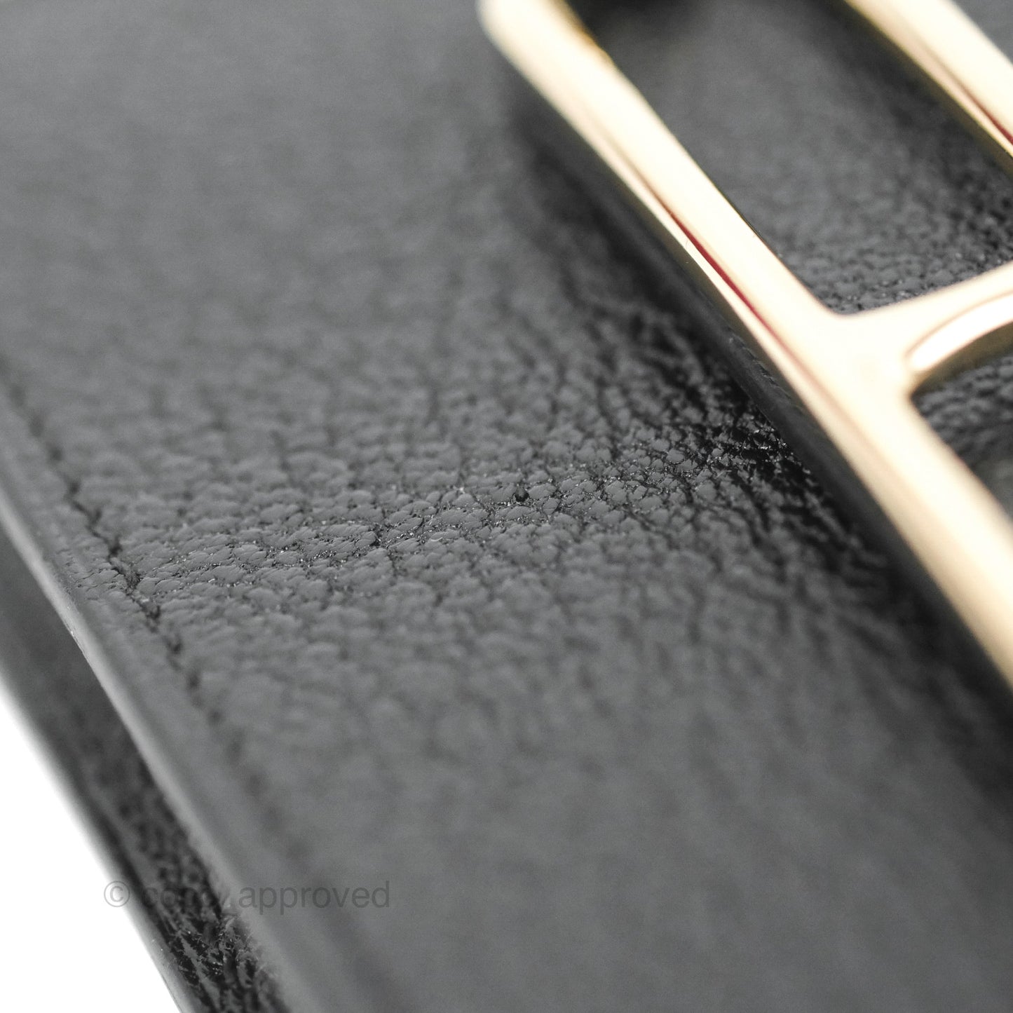 Hermès Roulis Slim Wallet Chevre Mysore Black Gold Hardware