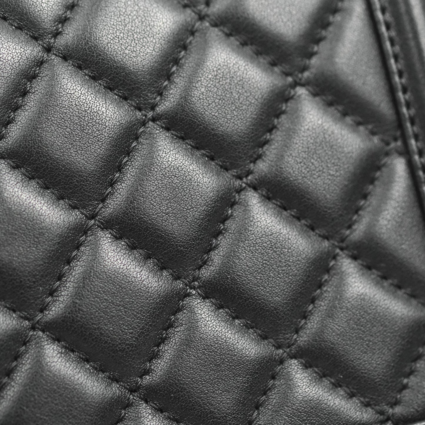 Chanel Quilted Medium Boy with Logo Handle Black Calfskin 2021 Cruise