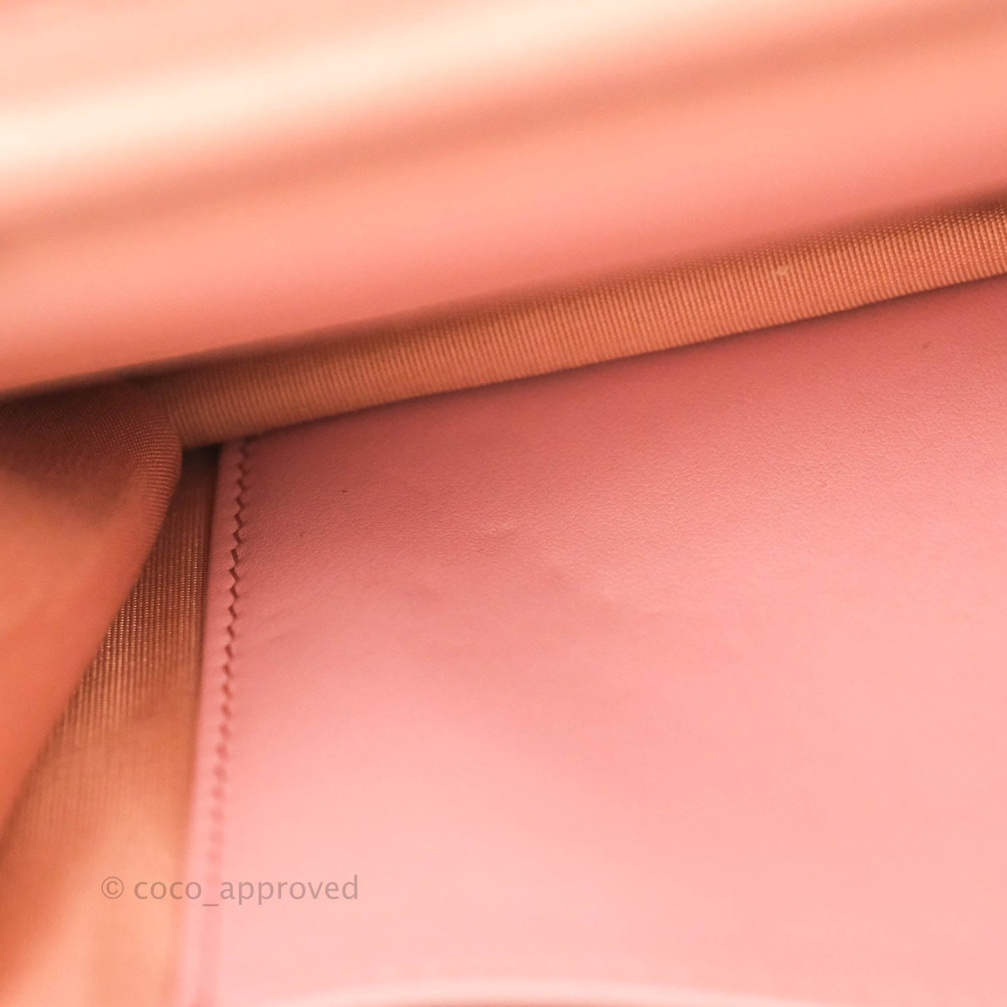 Chanel Quilted Wallet on Chain WOC Iridescent Pink Caviar Gold Hardware 19S