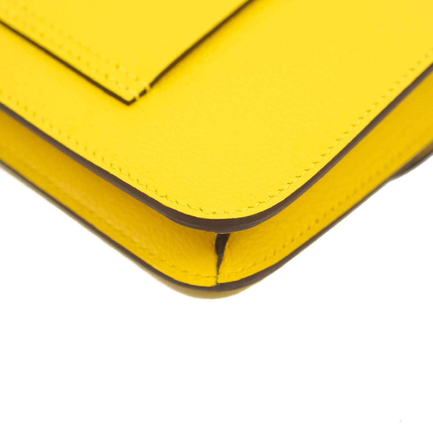 Hermès Constance Slim Wallet Jaunde De Naples Epsom Gold Hardware