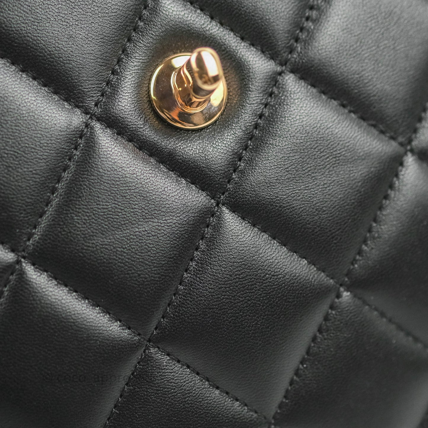 Chanel Small Trendy CC Black Lambskin Rose Gold Hardware 22C