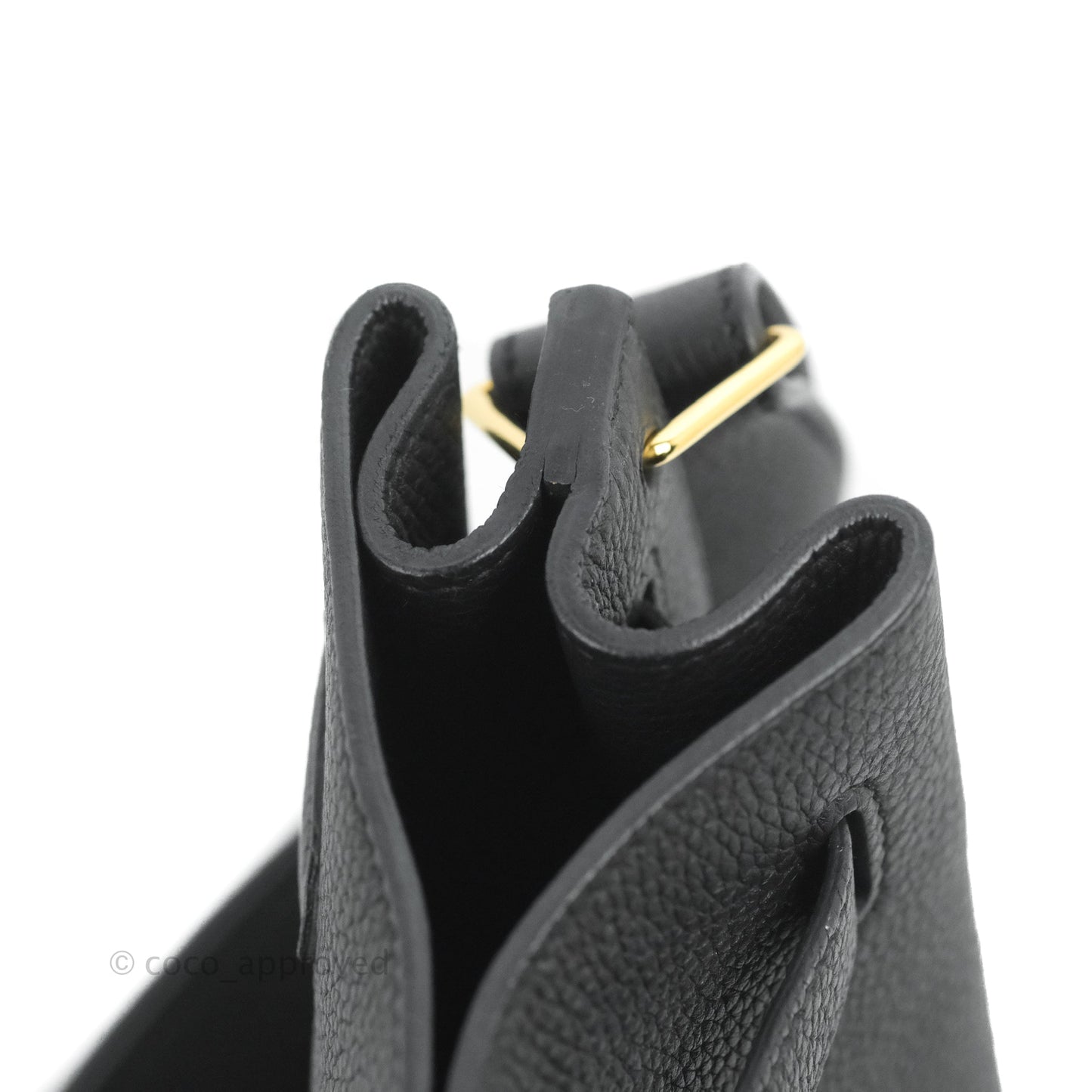 Hermes Togo So Kelly 22 Black Gold Hardware