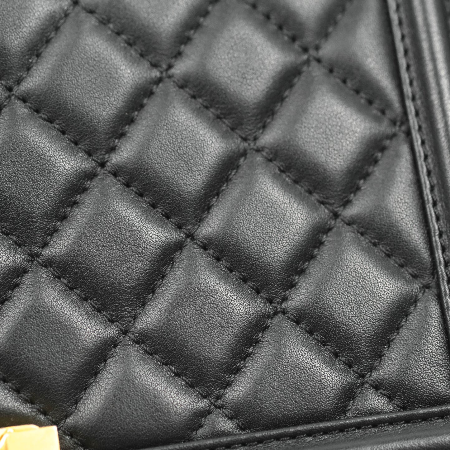 Chanel Quilted Medium Boy with Logo Handle Black Calfskin 2021 Cruise