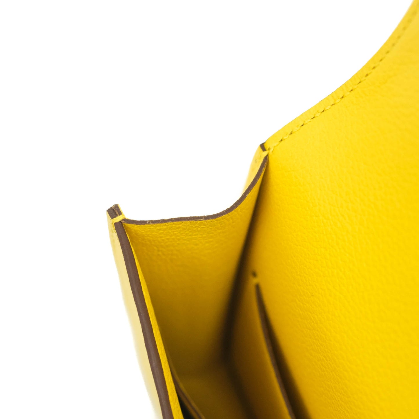 Hermès Constance Slim Wallet Jaunde De Naples Epsom Gold Hardware