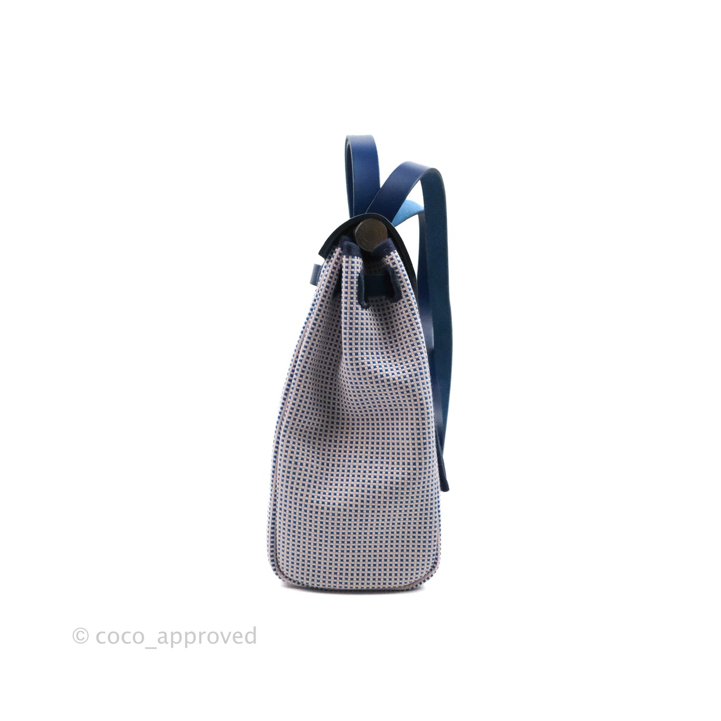 Hermès Herbag Retourne Zip 31 Quadrille Viking Ecru Mauve Bleu Bill/ Saphir Palladium Hardware