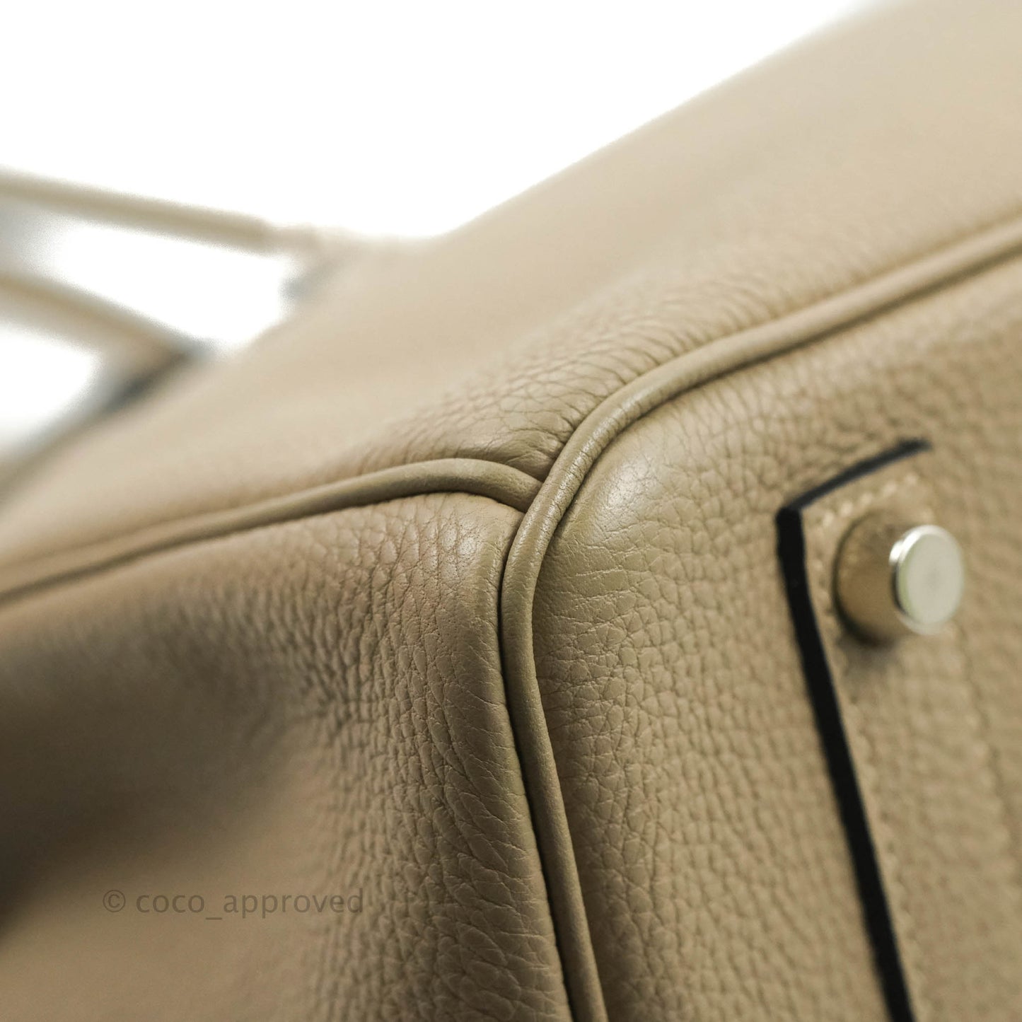 Hermès Birkin 35 Togo Gris Tourterelle Palladium Hardware