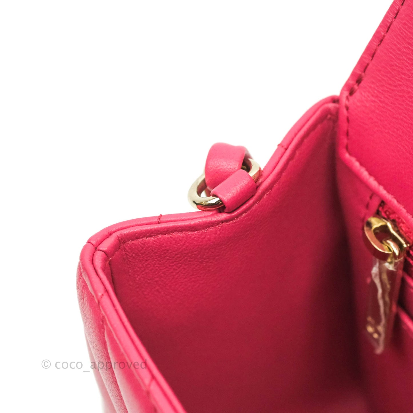 Chanel Chevron Mini Rectangular Flap Pink Lambskin Gold Hardware
