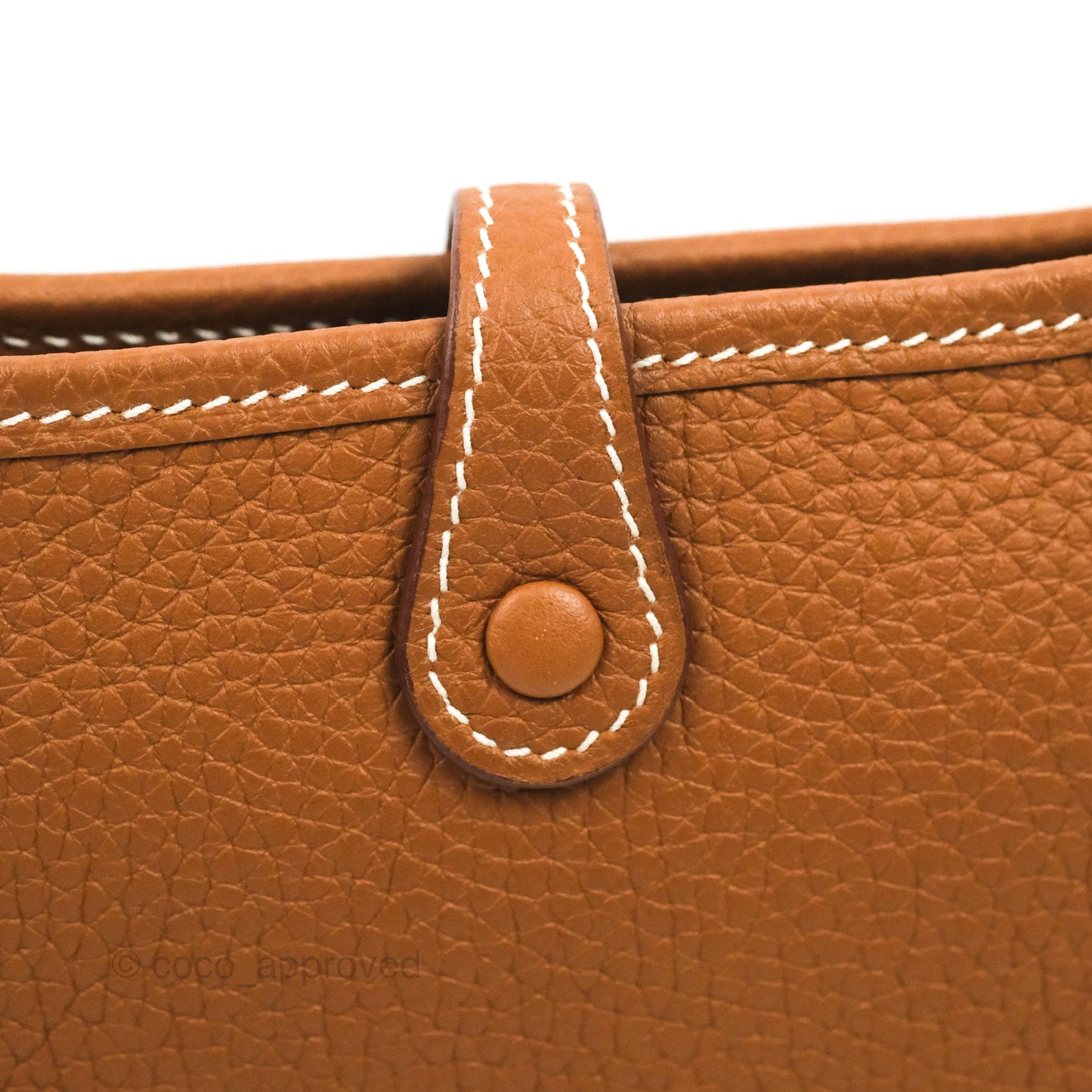 Hermès Mini Evelyne 16 Gold Clemence Palladium Hardware