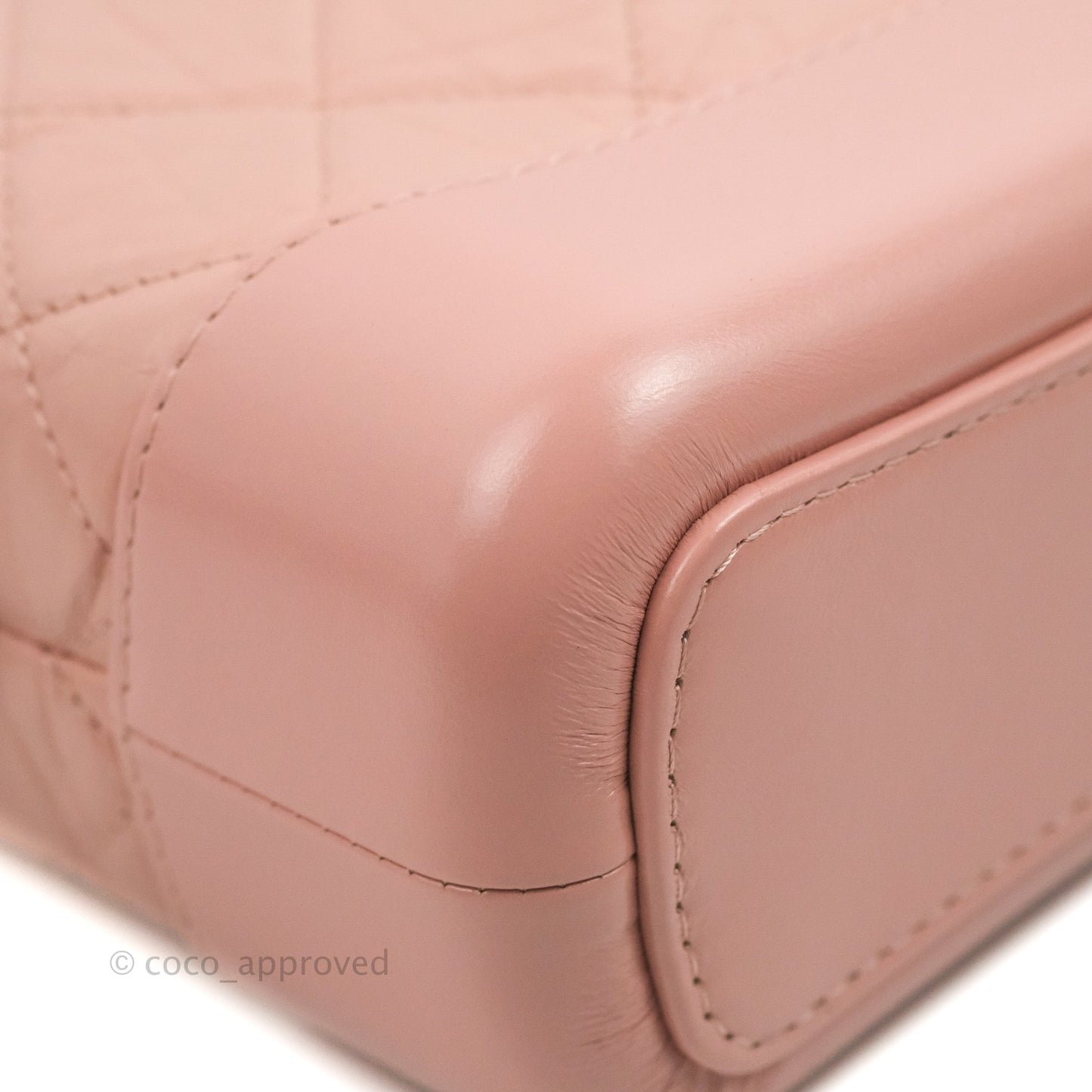Chanel Small Gabrielle Hobo Quilted Pink Aged Calfskin
