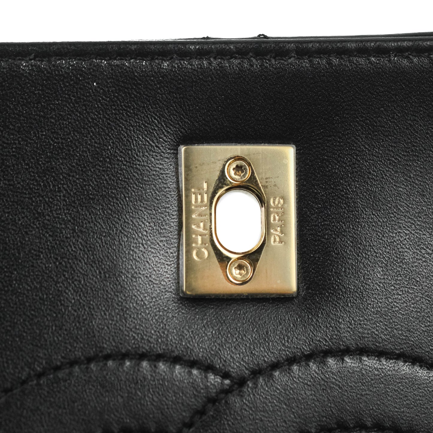 Chanel Small Trendy CC Black Lambskin Gold Hardware