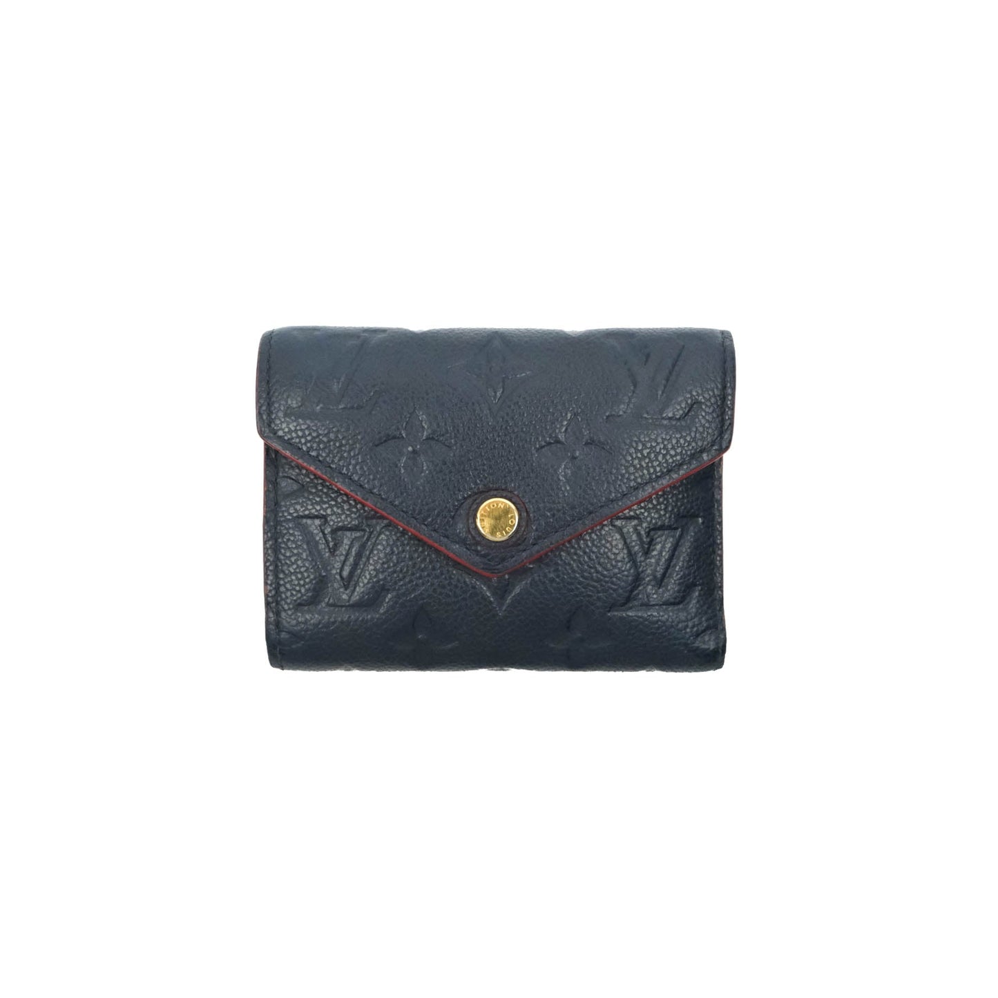 Louis Vuitton Victorine Wallet Marine Rouge Monogram Empreinte
