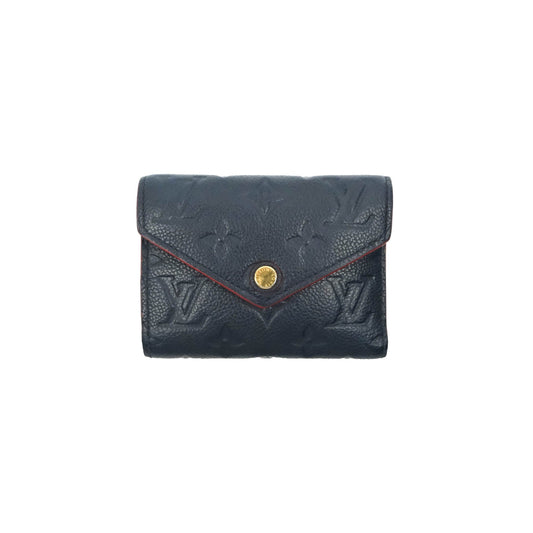 Louis Vuitton Victorine Wallet Marine Rouge Monogram Empreinte
