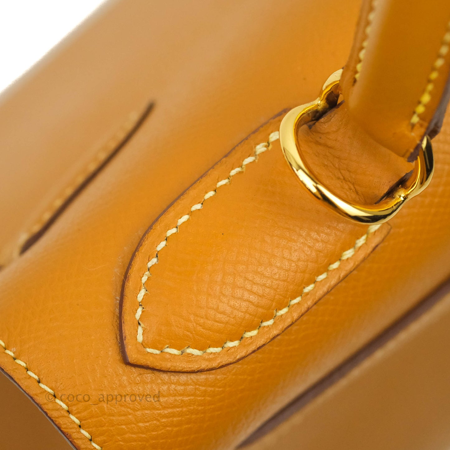 Hermès Vintage Kelly 28 Gold Epsom Gold Hardware