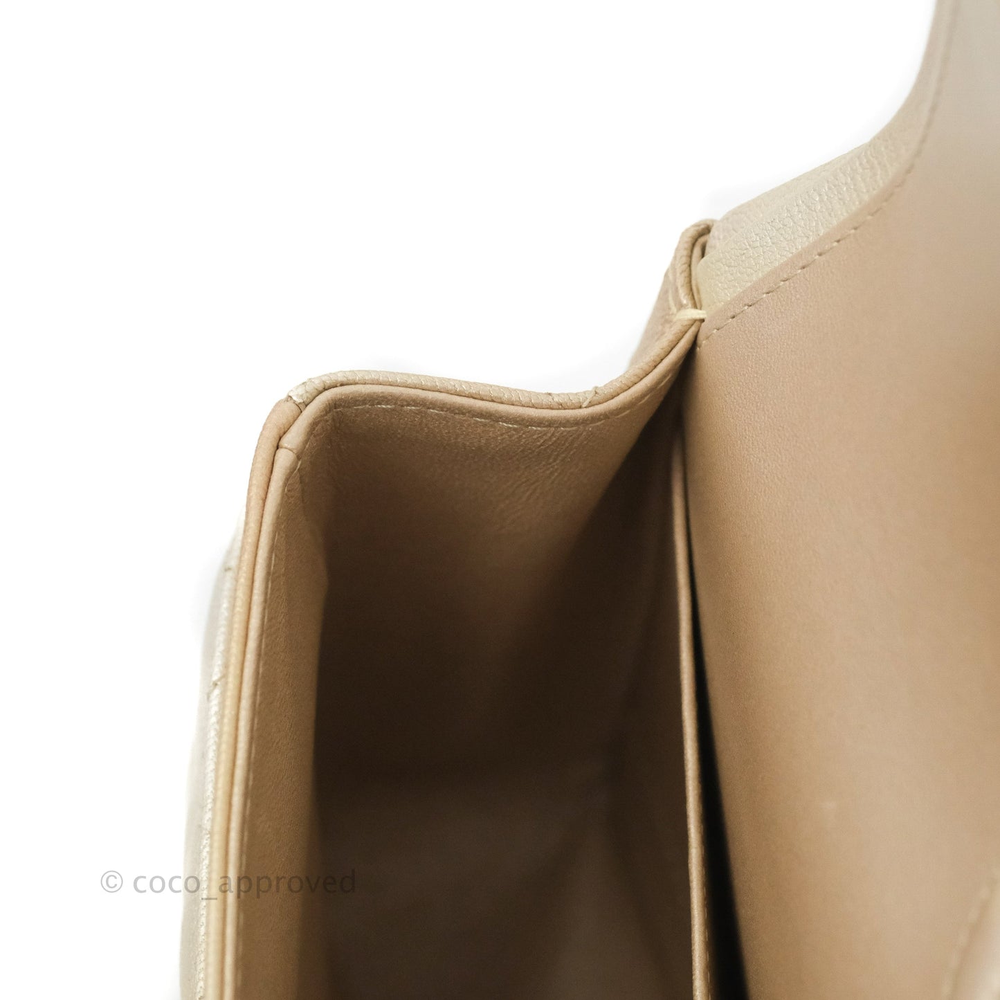 Chanel Classic Quilted M/L Medium Flap Ombre Metallic Goatskin Aged Gold Hardware