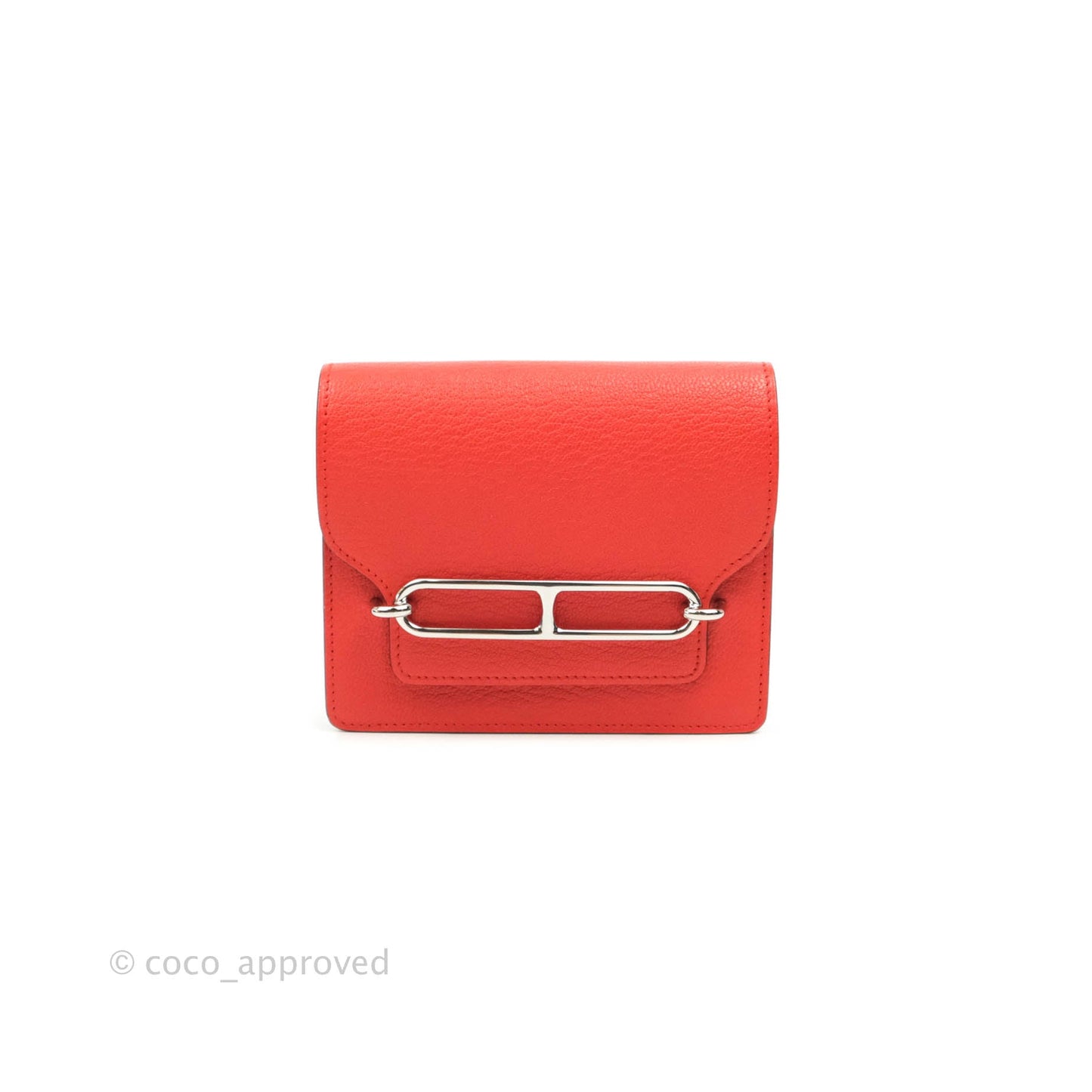 Hermès Roulis Slim Wallet Capucine Palladium Hardware