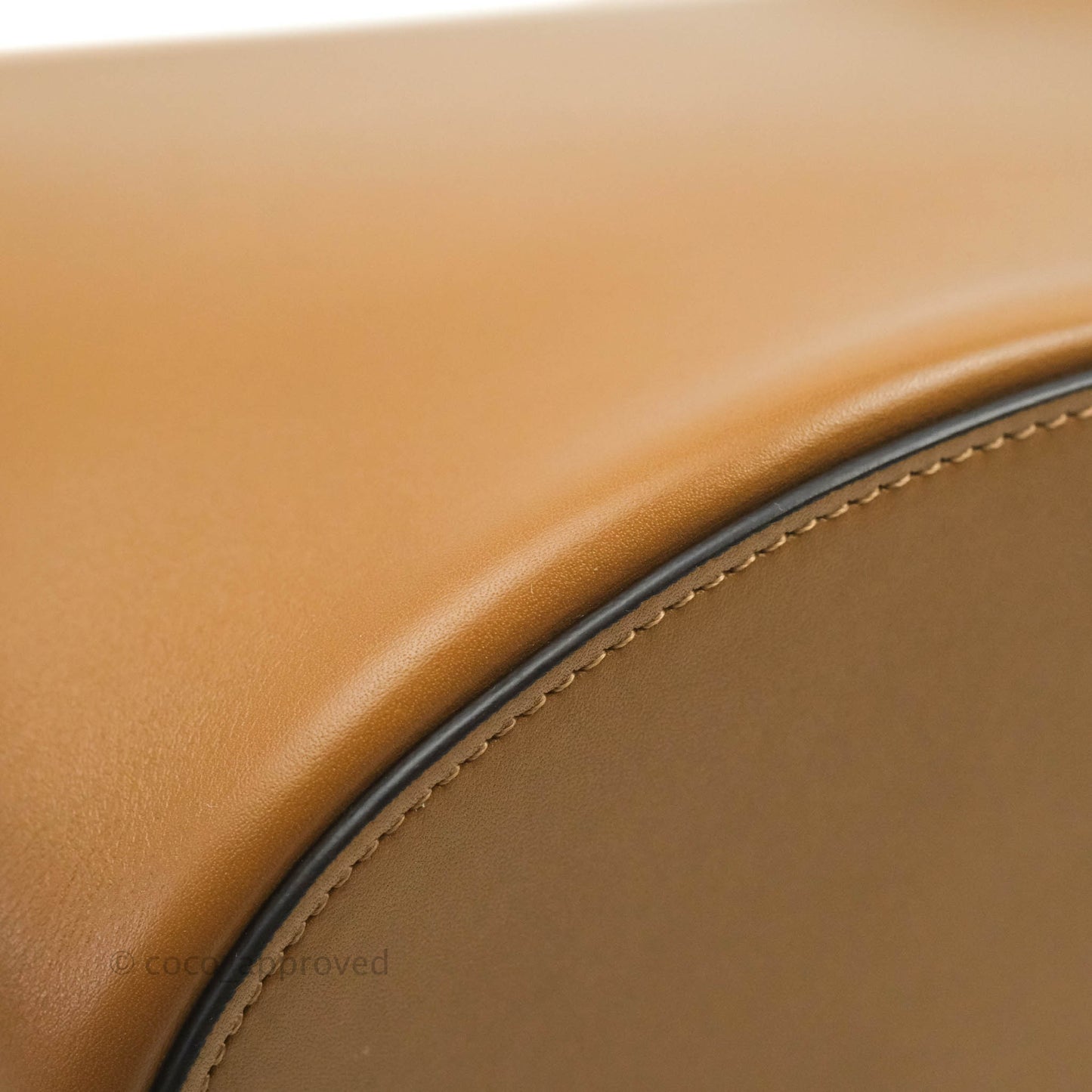 Celine Clasp Bucket Bag Brown
