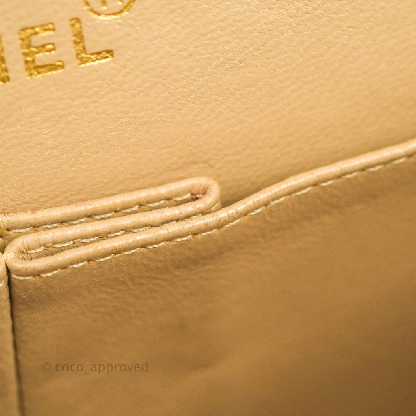 Chanel Classic Vintage Small Flap Beige Lambskin 24K Gold Hardware