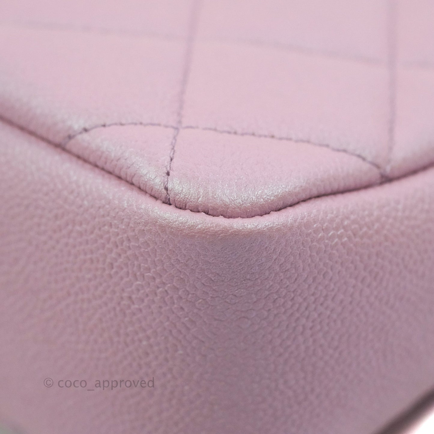 Chanel Quilted My Perfect Mini Iridescent Lilac Caviar Aged Gold Hardware 21K
