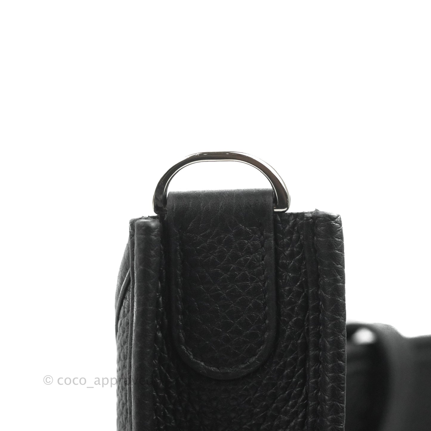Hermes Evelyne III 29 Black Clemence Silver Hardware