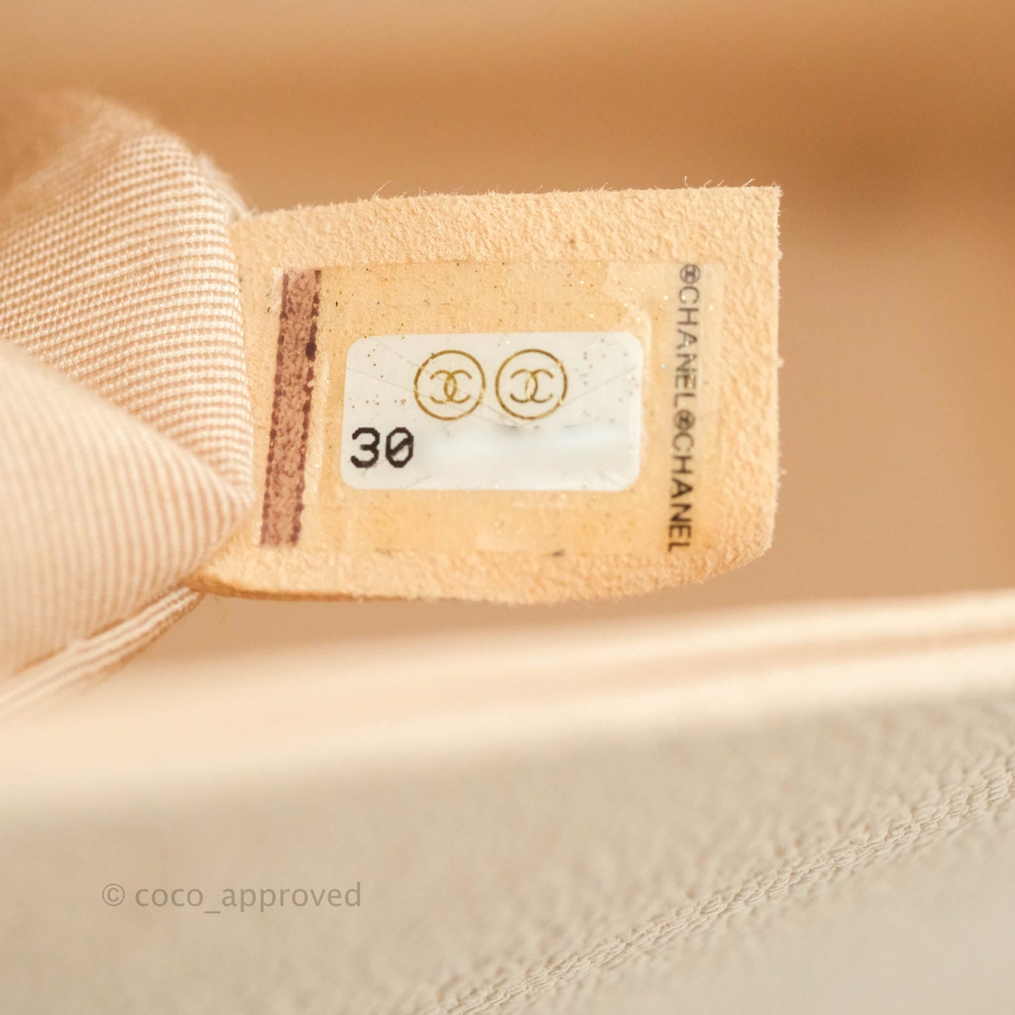 Chanel Quilted Medium Boy Light Pink Beige Caviar Gold Hardware 20A