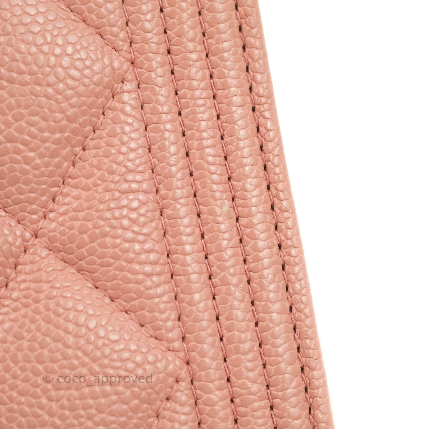 Chanel Quilted Boy Flap Long Wallet Pink Caviar Aged Gold Hardware