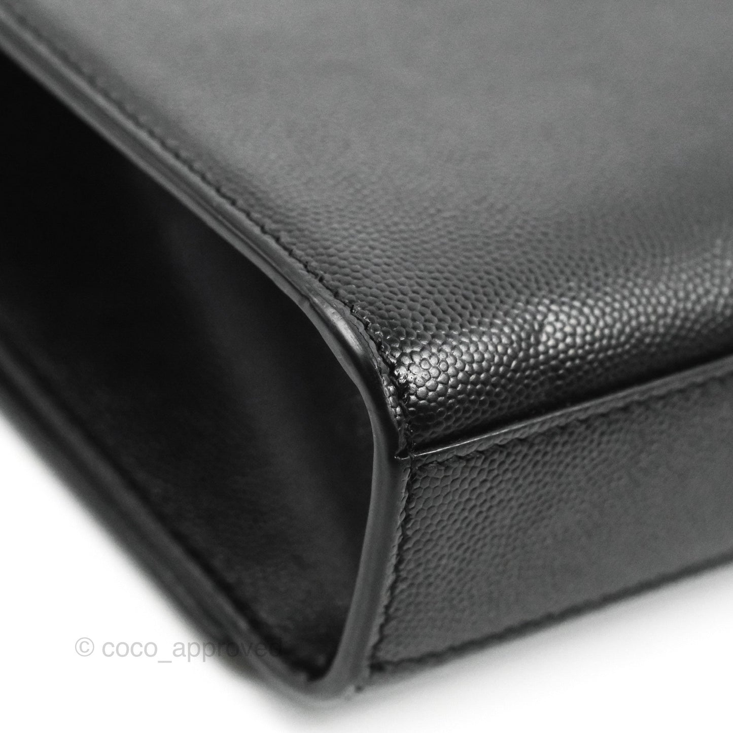 Saint Laurent Medium Classic Monogram Kate Black Grained Calfskin
