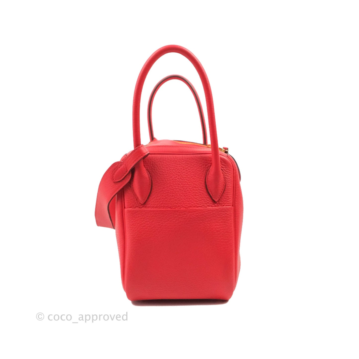 Hermès Lindy 26 Rouge de Coeur Clemence Gold Hardware