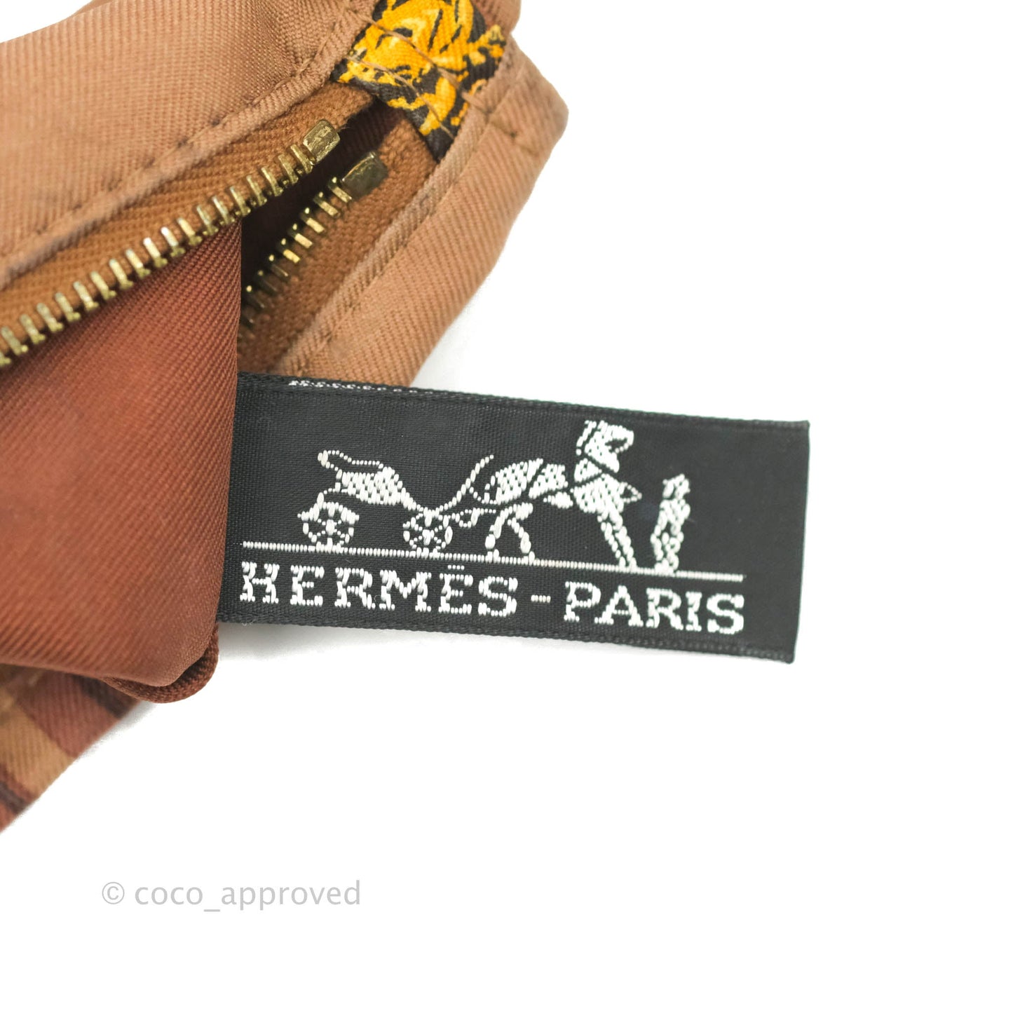 Hermès Silk City Tote Bag Marron