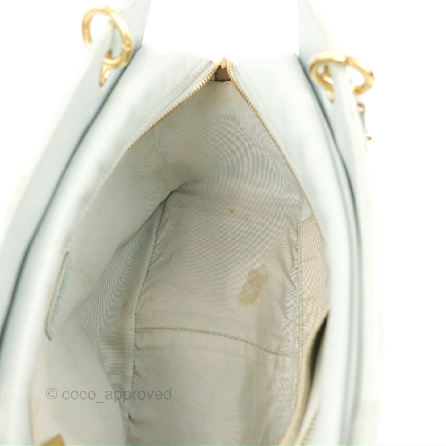 Chanel PTT Petite Timeless Shopping Tote Bag Light Tiffany Blue Caviar Gold Hardware