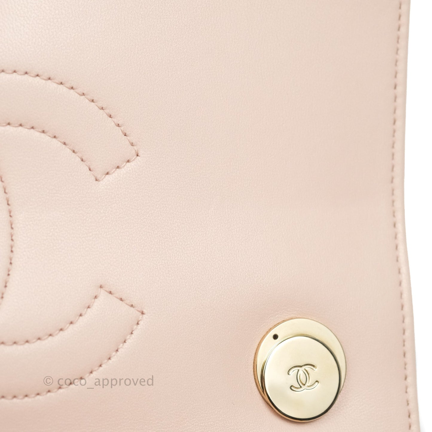 Chanel Small Trendy CC Light Pink Lambskin Gold Hardware