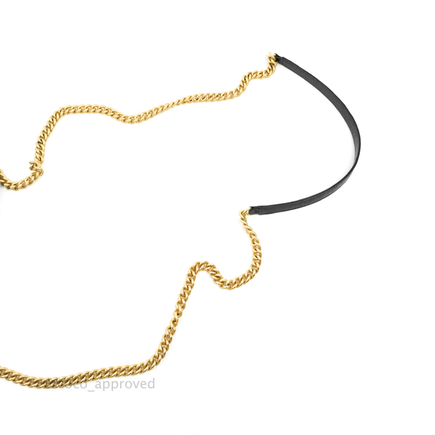 Chanel Quilted Boy Wallet on Chain WOC Black Caviar Aged Gold Hardware