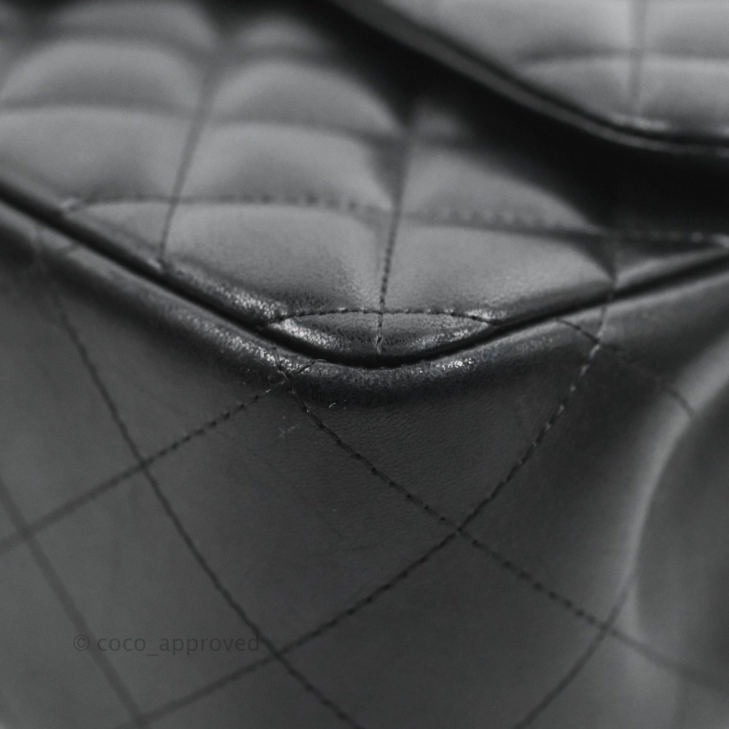 Chanel Jumbo Double Flap Black Lambskin Silver Hardware⁣⁣